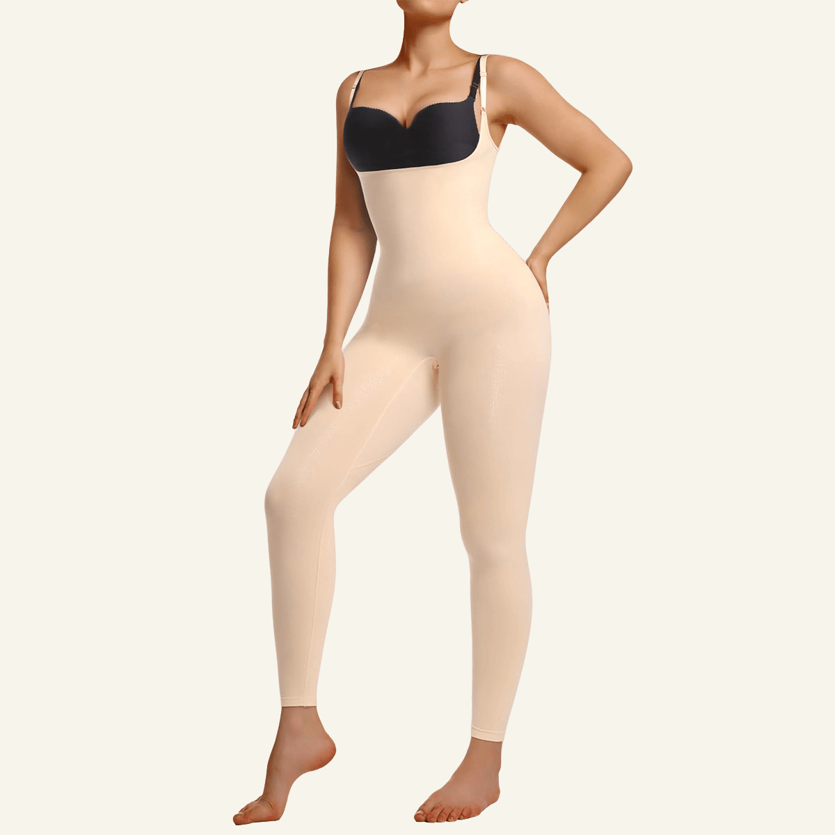 VELARE 3-in-1 Seamless Open-Bust Tummy Control Legging Bodysuit